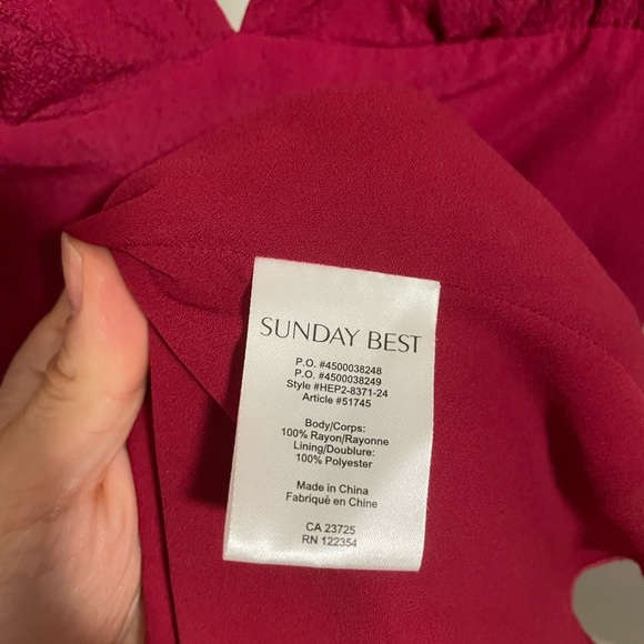 Aritzia Red Sunday Best Dress - Picture 6 of 6